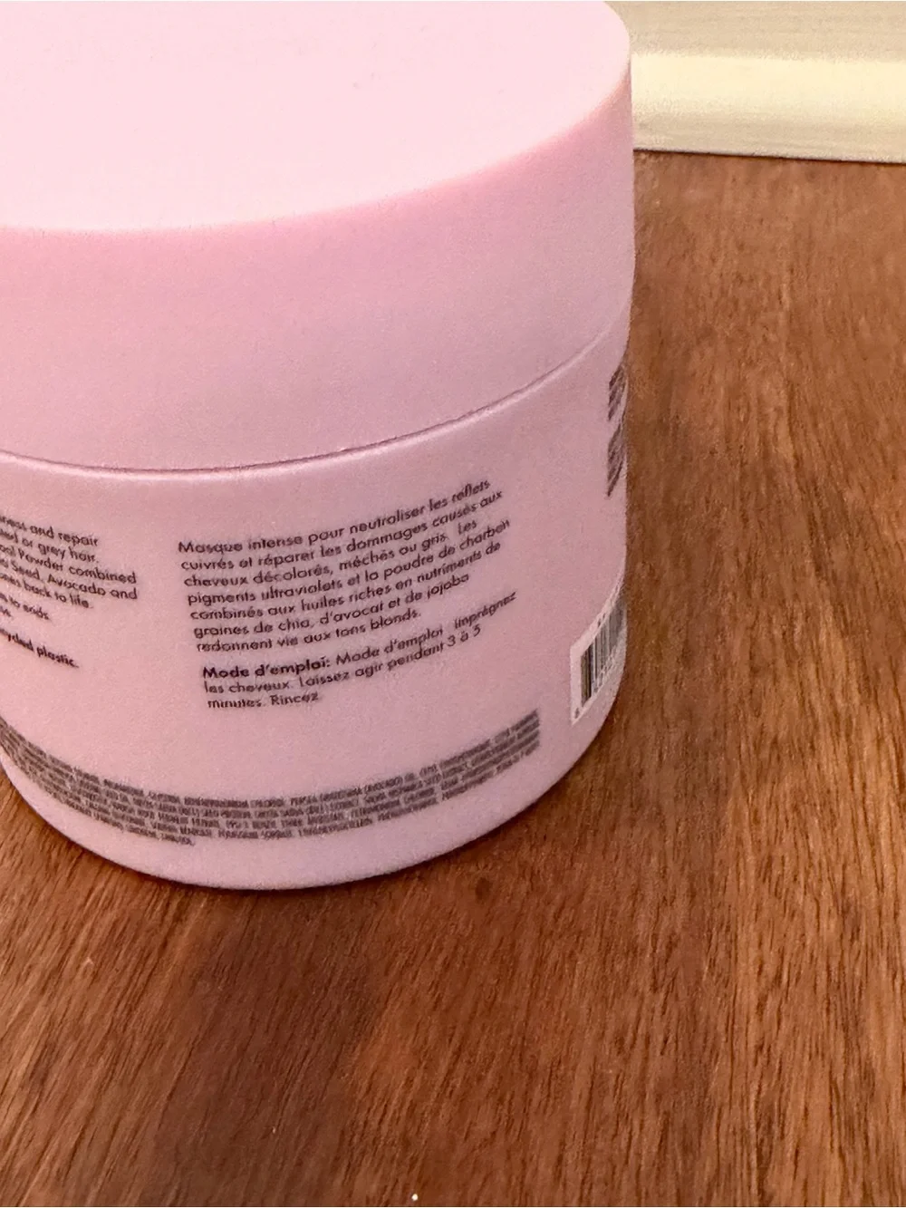 Fekkai Blonde Rx Anti-Brass Repair Mask — Light Pink Jar